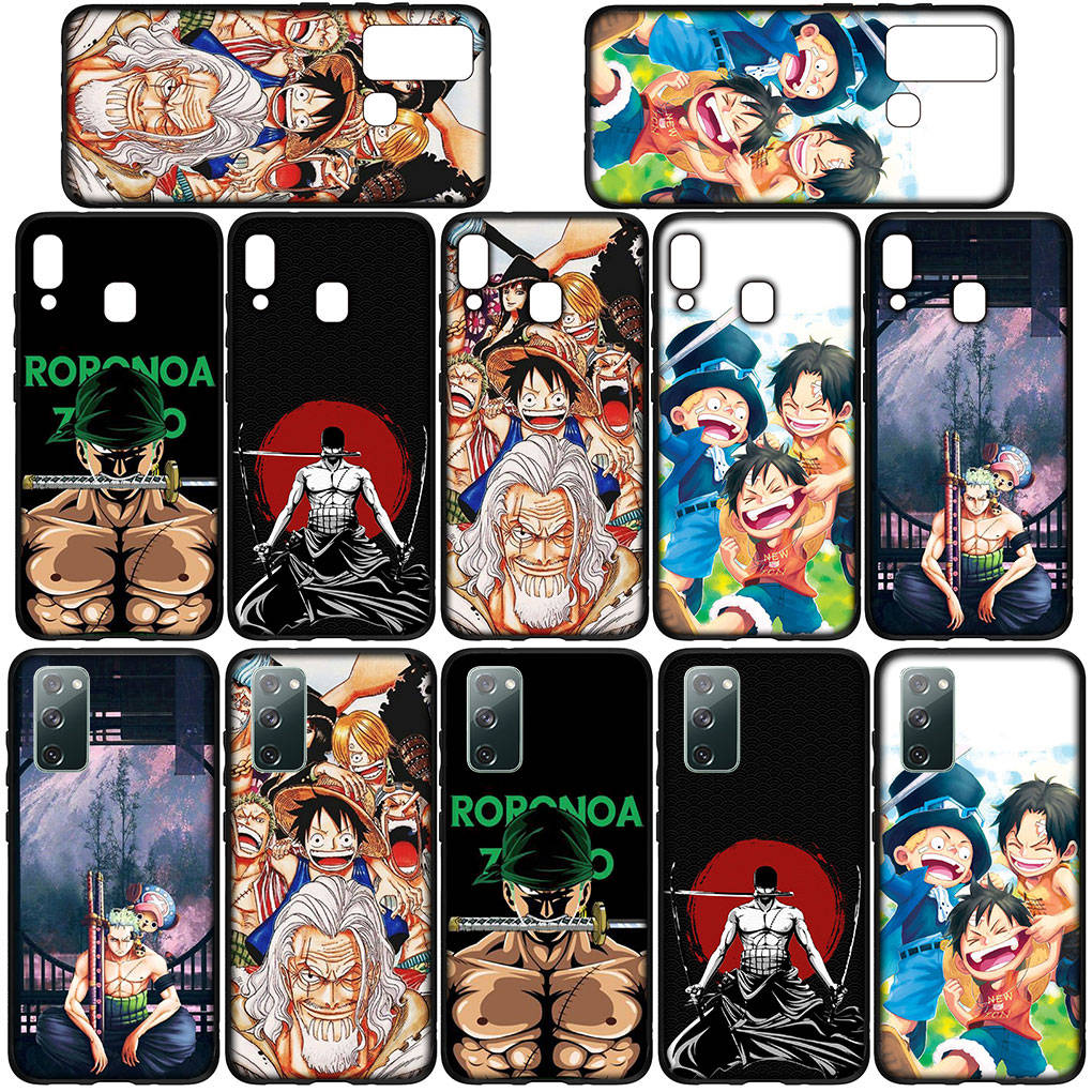 Чехол для телефона Samsung Galaxy S24 S23 iPhone 15 14 Xiaomi Redmi Note 13 12 11 8 10 9 Pro Max X XR OPPO A15 Huawei Comics Luffy One Piece Roronoa Zoro