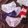 Women Briefs Trendy Sexy Perspective Thin Comfortable Inside Wearing Nylon Lace Stitching Ladies Briefs Sleeping Accessories