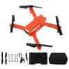 Foldable Drone Plastic 4K Fixed Height Remote Control Aerial Photography Quadcopter with Double Camera Orange