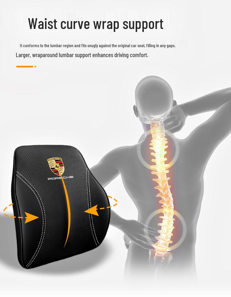 Аксессуары Порше: Подголовники, Поясничные опоры и Предметы интерьера для Cayenne, Macan, Panamera и 718.