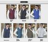 Men's Lightweight Down Cotton Vest Jacket - Large, Warm, Fashionable Stand-Up Collar