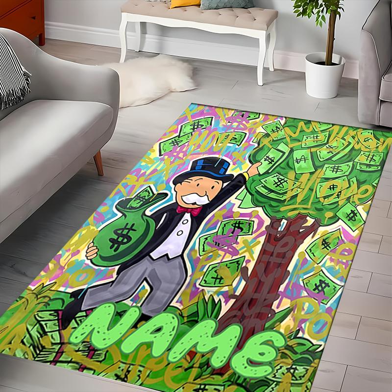 Custom personalization Mr. Monopoly Area Rug - Perfect For Kitchen, Bathroom,Laundry Room Decor Large Size Available,Gift All Seasons