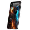 Reaper Skull Skeleton Gun Cover Phone Case For Samsung Galaxy Z Flip 7 6 5 4 3 5G Flip7 Flip6 Flip5 Flip4 Flip3 Black Fundas She