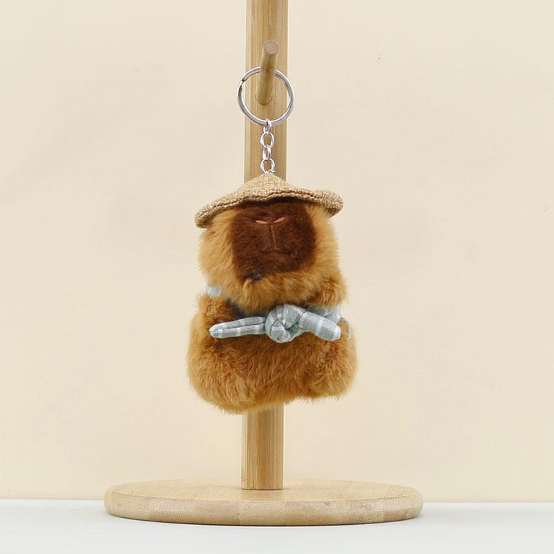 Capybara Plush Cute Backpack Clip Stuffed Animal With Durable Material Toy