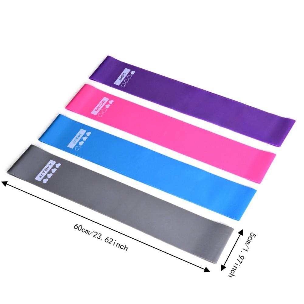 5PCS Color Coded Loop Bands Latex Resistance Loop Bands Portable Resistance Bands Set Leg Workout