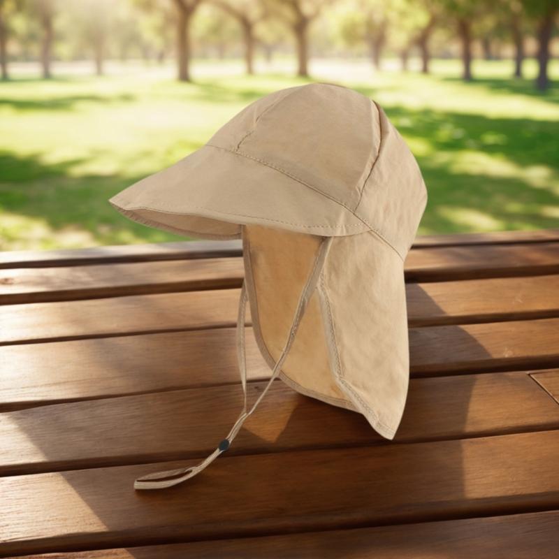 Children Wide Brims Sun Protective Hat Breathable And Adjustable Fisherman Hat For Beach Camping And Fishing Wear