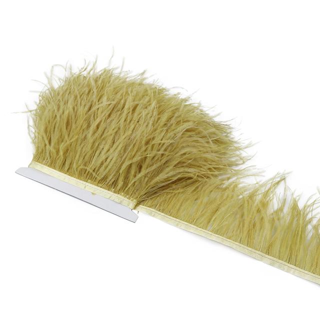 1 метр, бахрома из черных страусиных перьев для шитья, отделка из пушистых белых перьев, праздничная одежда, декор для платья, ткань с оперением