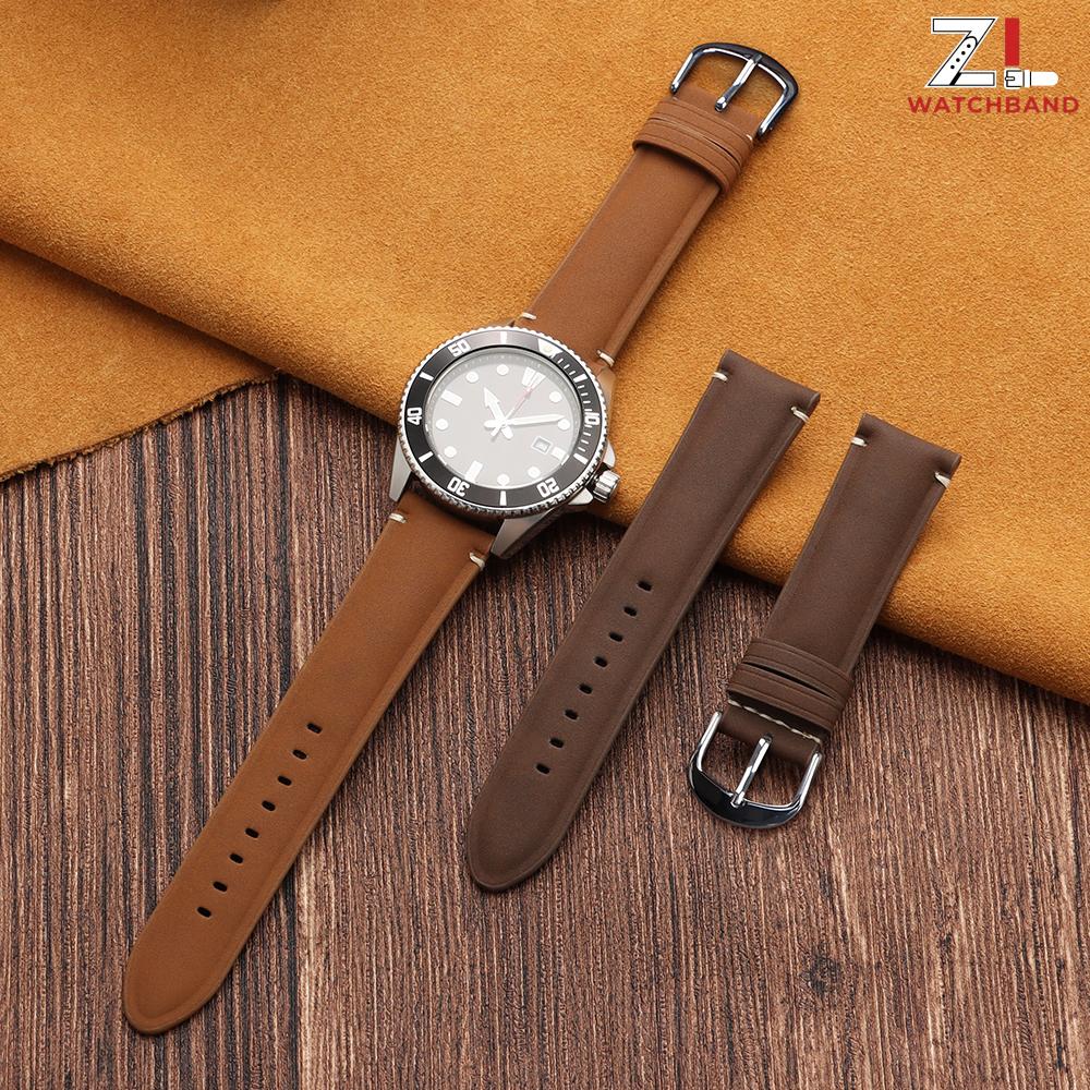 Vintage Matte Leather Watch Band 18mm 20mm 22mm 24mm Universal Bracelet for Rolex for Omega Replace Business Strap for Women Men