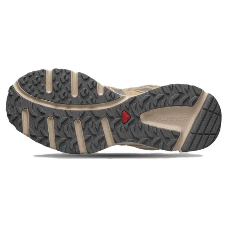 SALOMON X-Mission 4 Suede Comfortable Shock Absorbing Slip Resistant Durable Waterproof Low Top Outdoor Functional Shoes Unisex Shoes Brown 474378