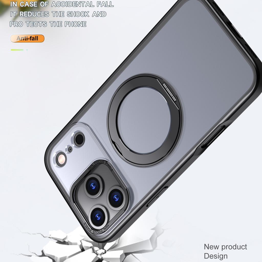 Чехол для iPhone 17 Pro Max, совместимый с MagSafe, из ТПУ + Акрила, с подставкой, Чехол для телефона