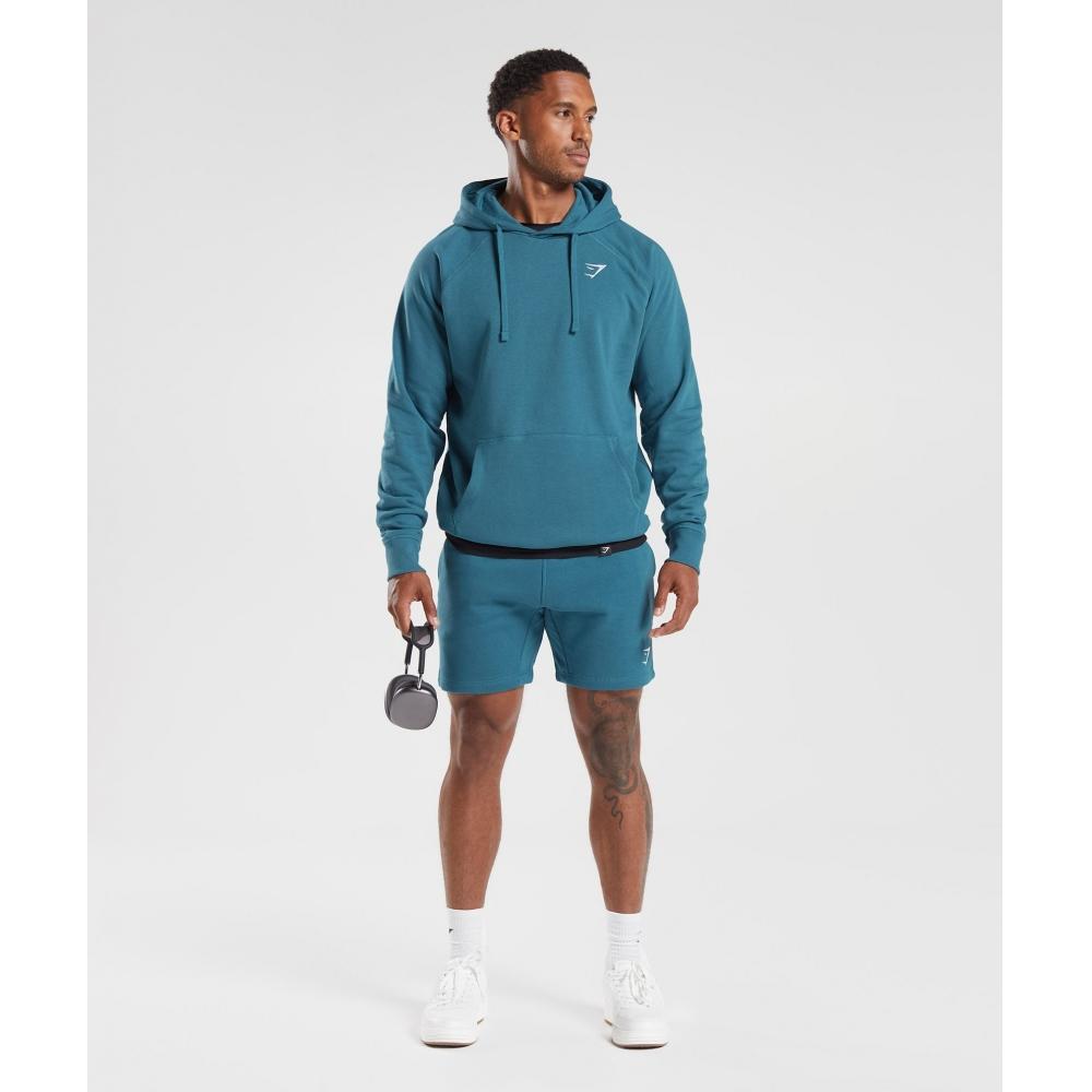 Gymshark Толстовка с капюшоном Crest Terrace Blue A2a4g Ub9v