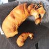 Плюшевая декоративная подушка с реалистичными животными, 3D-подушка, милая подушка для собаки, домашняя