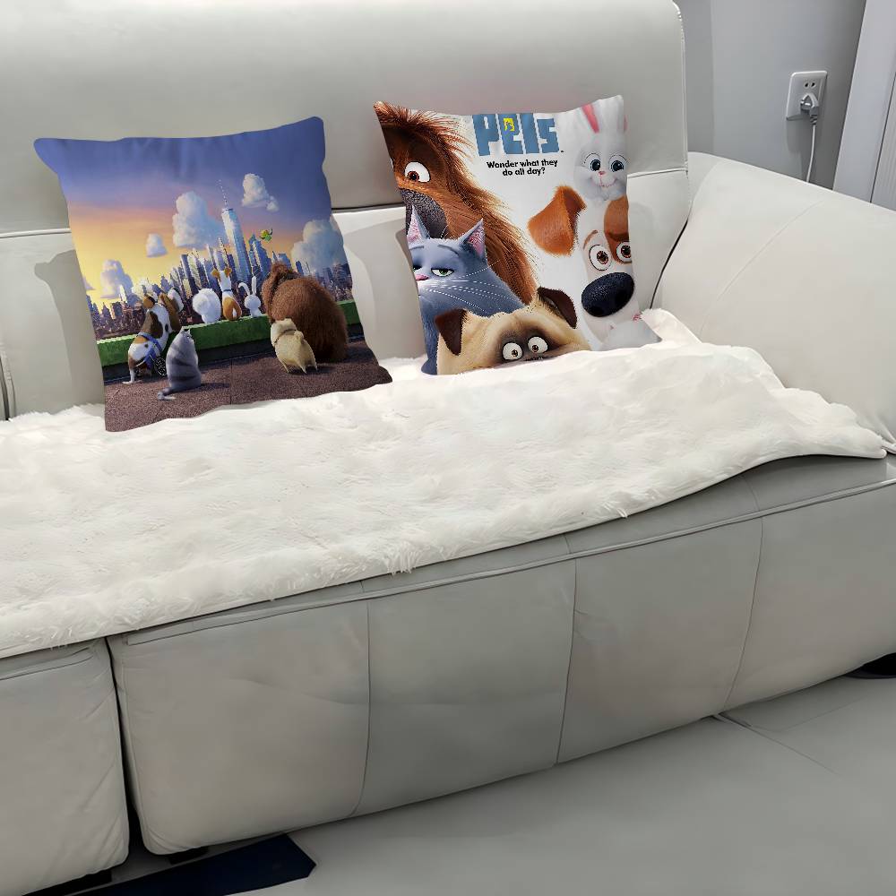 The S-Secret Life Of Pets Personalized Pillow Cover Kids Bedroom Wild Party Decor Pillowcase Kid Birthday Shower Gift