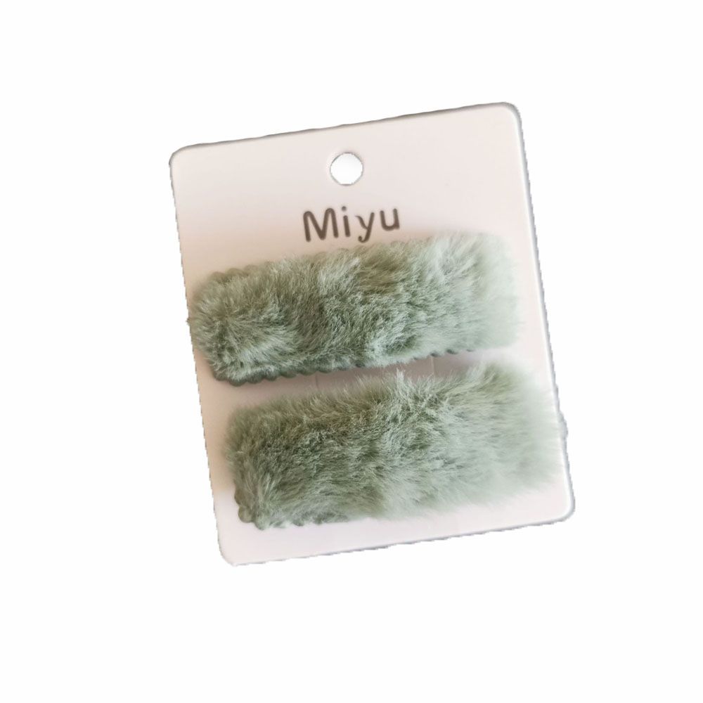 Аксессуары для волос для девочек Детские мягкие заколки для волос из искусственного меха Заколки-автоматы Заколки-клипсы BB Плюшевые заколки