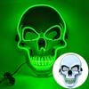 Horror Halloween Skull Mask Halloween LED Light LED Cold Light Mask Cosplay Costume Luminous Skull Mask Party Makeup Ball