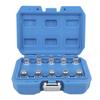 Wheel Lock Nut Removal Set, 10 Pcs Wheel Lock Lug Nut Key Set Remover Installation Anti-Theft Kit