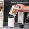 Двухслойная круглая коробка для хранения ватных палочек и макияжа