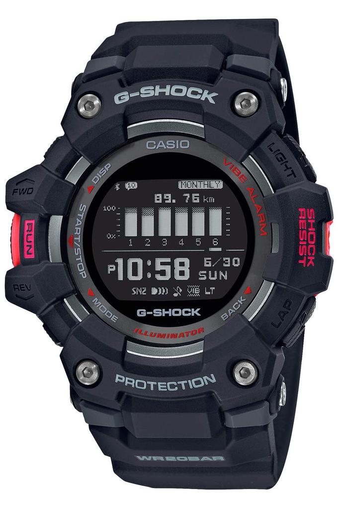 Watch with Bluetooth Black [Casio] G-Shock []G-SQUAD GBD-100-1JF Men's