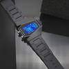 "Square LED Sports Watch for Men, Women, and Kids - Luminous Display, Fighter Aircraft Design"