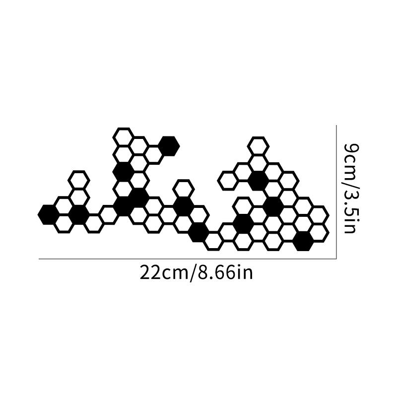 Honeycomb Gear Motorcycle Stickers for Moto Fairing Fuel Tank Waterproof Racing Helmet Vinyl Decals Motorcycle Accessories