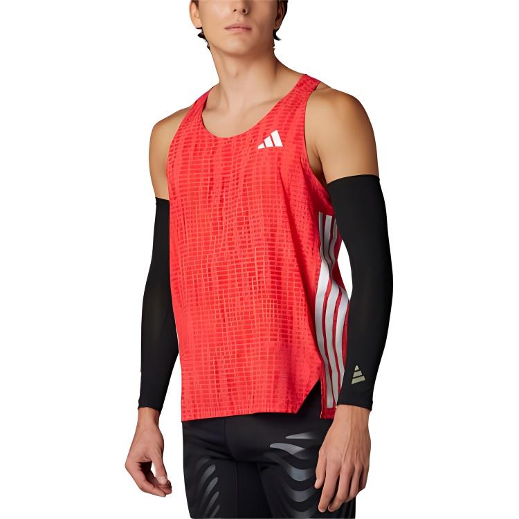 adidas Круглый вырез без рукавов жилет Slim Fit мужские топы Pure-Gem-Red JF3462