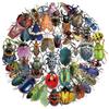 50PCS Transparent Cartoon Insect Sticker Pack - Waterproof Clear PET for Scrapbook Guitar Notebook Decor RecordingYourLife Store