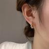 Корейская версия высококачественных круглых серег Niche Design Sense для женщин