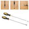 Heavy Duty Cross Head Screwdriver with Extra Long Shaft and Rubber Handle