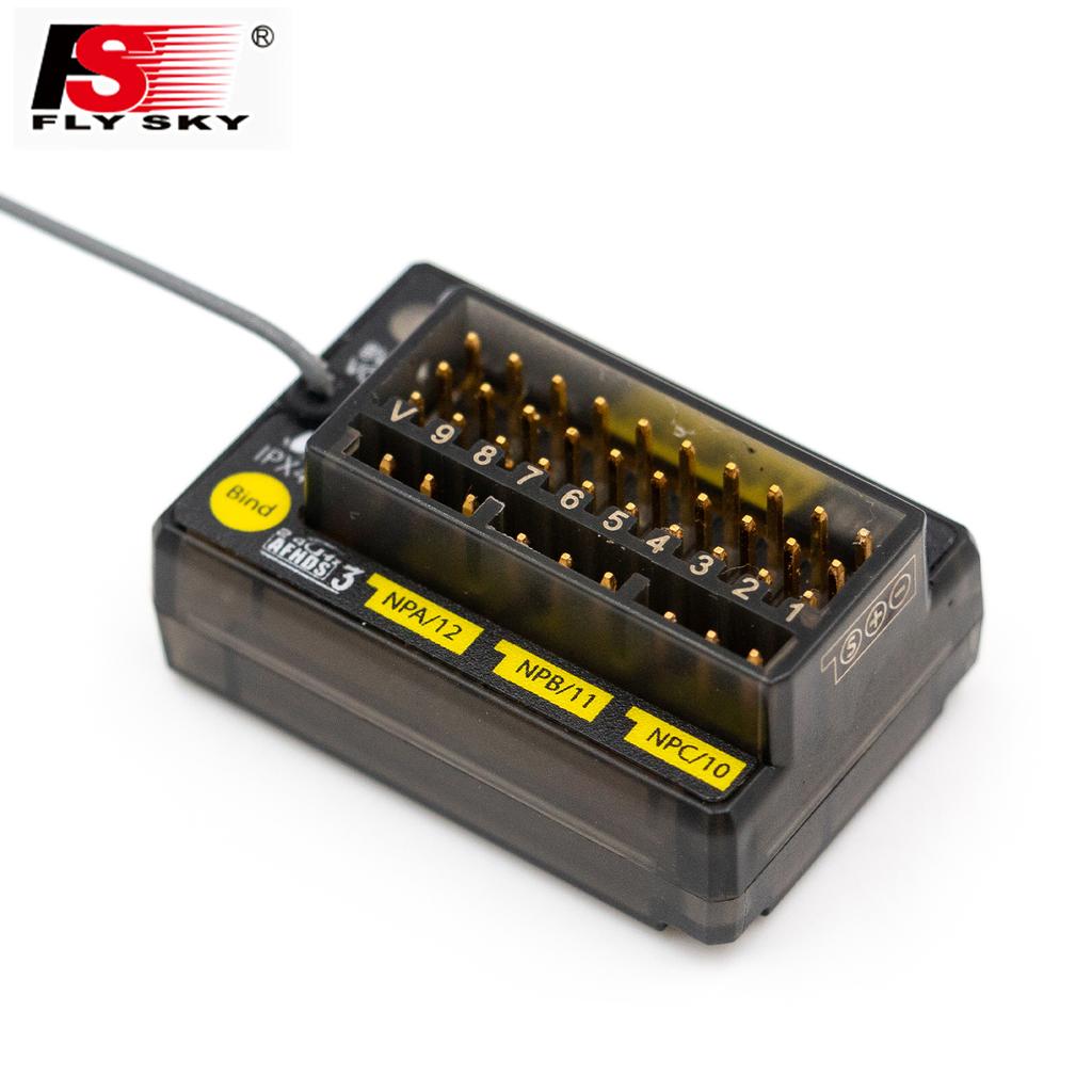 FLYSKY FGr12B 2,4 ГГц 12-канальный приемник PWM PPM Ibus для передатчиков AFHDS3 RF модули PL18/NB4/NB4