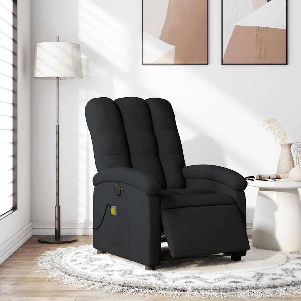 Electric Massage Chair Black Fabric