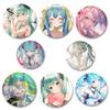 32/44/58mm Cartoon Figure Hatsune Miku Brooches Cosplay Idol Singer Badge for Collar Backpack Hat Accessory Handmade Anime Enamel Pins