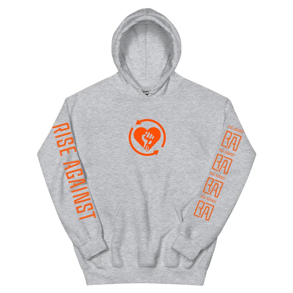 2025 Heartfist RA Printing Hoodies RISE AGAINST RICOCHET Album Sweatshirt Long Sleeve Pocket Unisex Streetwear Men Clothing Top