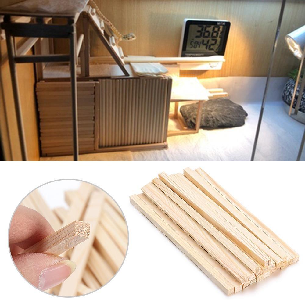 Kids Children Building Model Square Wooden Rods Educational Toys Counting Stick Wooden Diy Craft