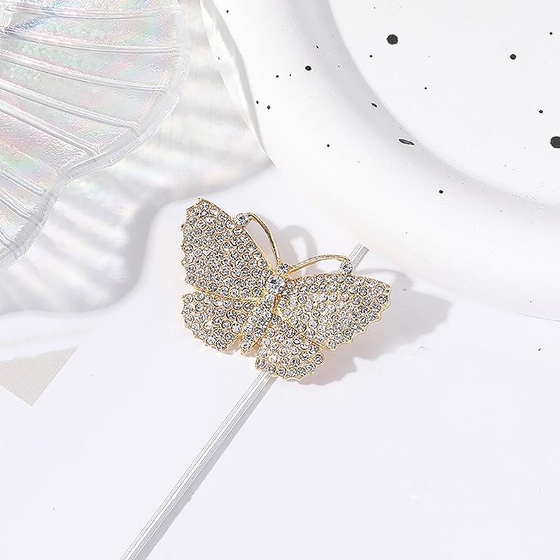 Легкая роскошная милая брошь-бабочка для женщин, модное пальто, платье, корсаж, свадебная вечеринка, ювелирные украшения, аксессуары для декора
