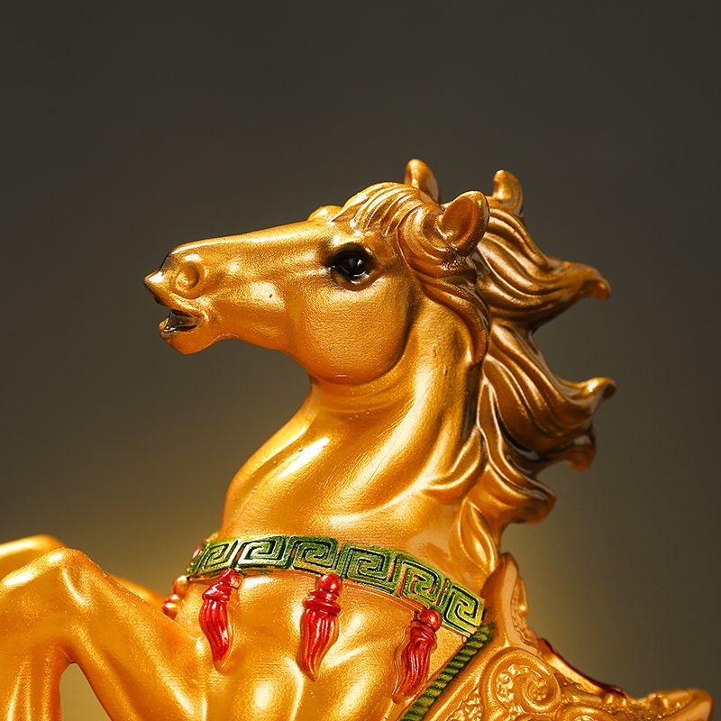 Украшение гостиной с лошадью Чжаоцай в стиле фен-шуй Двенадцать знаков зодиака Привлечение богатства Украшения для телевизора Открытие магазина Подарки для рукоделия