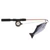 Retractable Cat Teaser Wand Toy Interactive Fishing Rod with Simulation Fish for Cats(Salmon