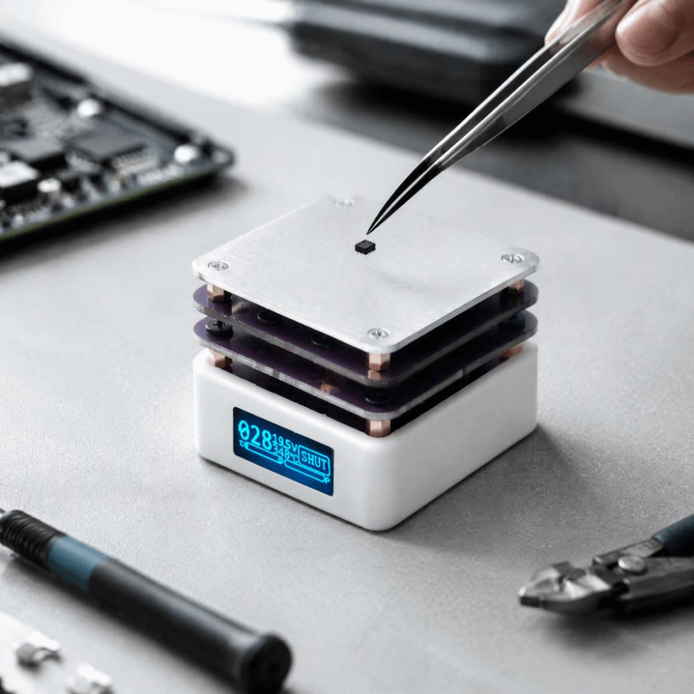 Aluminum Alloy Soldering Station Hot Plate White Smart Thermostat Soldering Plate For Laboratory