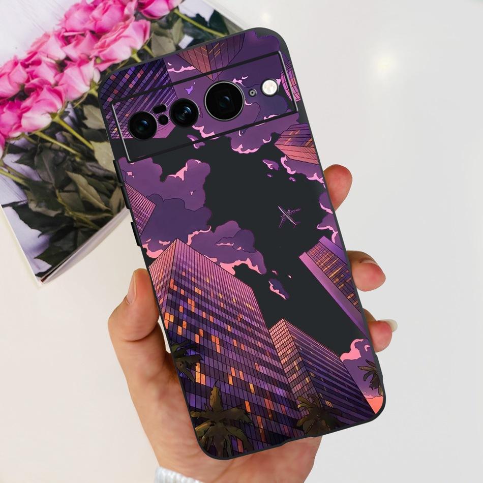 Чехол для Google Pixel 7 Pro Чехол для Google Pixel 7 7Pro Pixel7 Модный Крутой Рисунок Мягкий Силикон Черный Цвет Чехлы для Телефона
