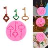 Easy Release Jewelry Mold Retro Key Design Silicone Mold For Creating Custom Keychains And Artistic Resin Crafts