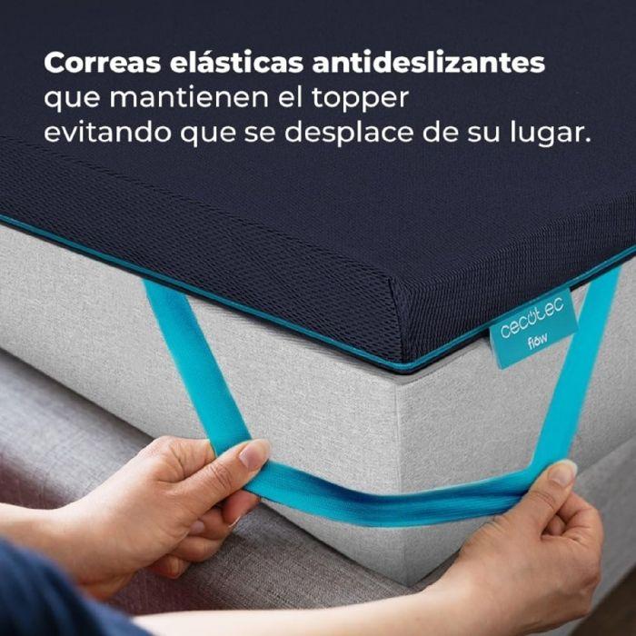 Cecotec Surmatelas Viscoélastique Flow TopSerenity 90x190: Couvre-matelas Surmatelas. Viscoélastique 100%