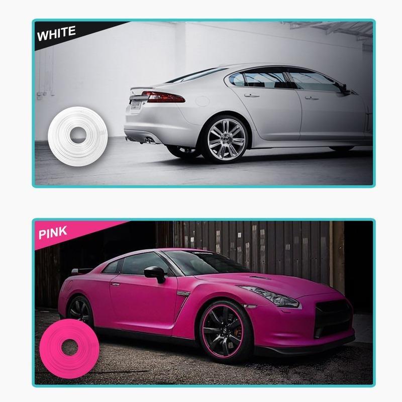 8 м/рулон, Стайлинг автомобиля, колесные диски, протектор, декоративная полоса, резиновая литая отделка, цвет автомобиля, защитная линия для шин