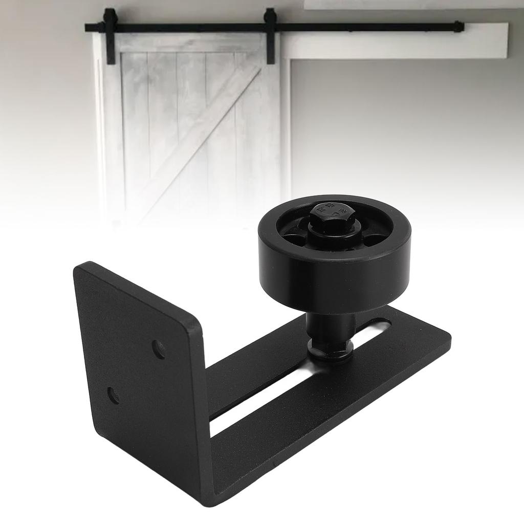 Раздвижная дверь амбара Нижняя направляющая пола Регулируемая роликовая система настенного крепления Бесшумная углеродистая сталь