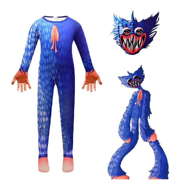 Poppy Playtime Milk Silk Jumpsuit Cosplay Costume With Hood For Kids Roleplay Special Characters Included