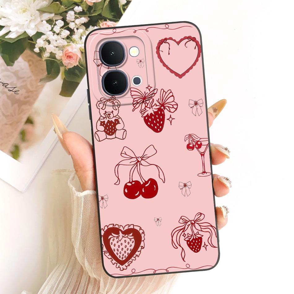 For Vivo Y31d Y51 Pro Y500i Cute Cat Flower Cartoon Phone Case For Vivo Y31D Y51Pro Y500i Soft Silicone Covers Bumpers