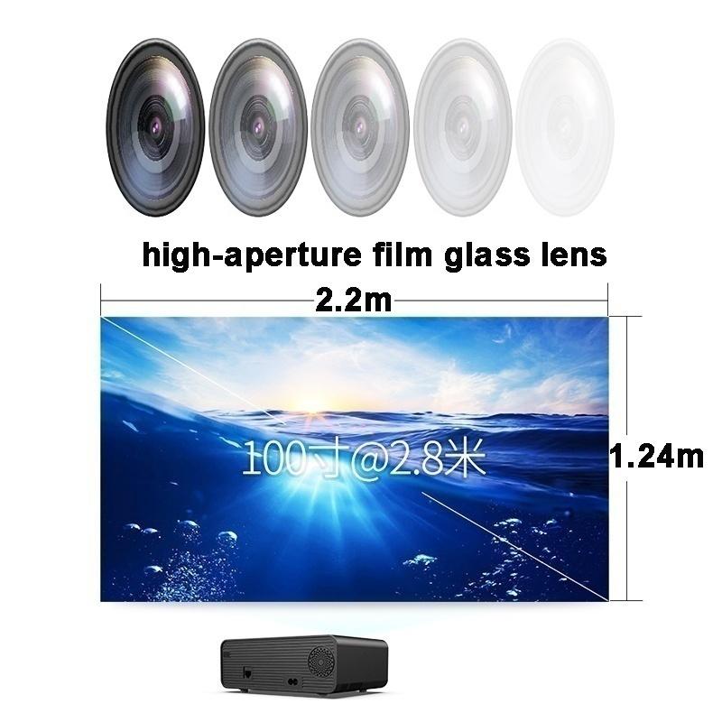 15000 люмен Android Full HD 1080P Портативный проектор для домашнего кинотеатра Портативный видеопроектор 200-дюймовый ЖК-экран Офисный проектор