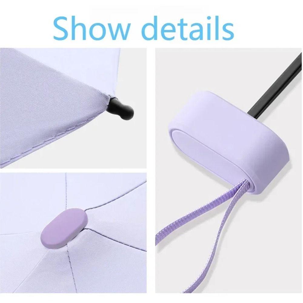Пятислойный мини-зонт от солнца UPF50, ручной зонт-парасоль, практичный складной карманный зонт для улицы