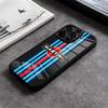 M-Martinis Racing Чехол для телефона For IPhone 17 15 Pro Max 12 16 14 Plus 11 13 Pro X XR XS 7 8 Plus SE Стеклянная крышка