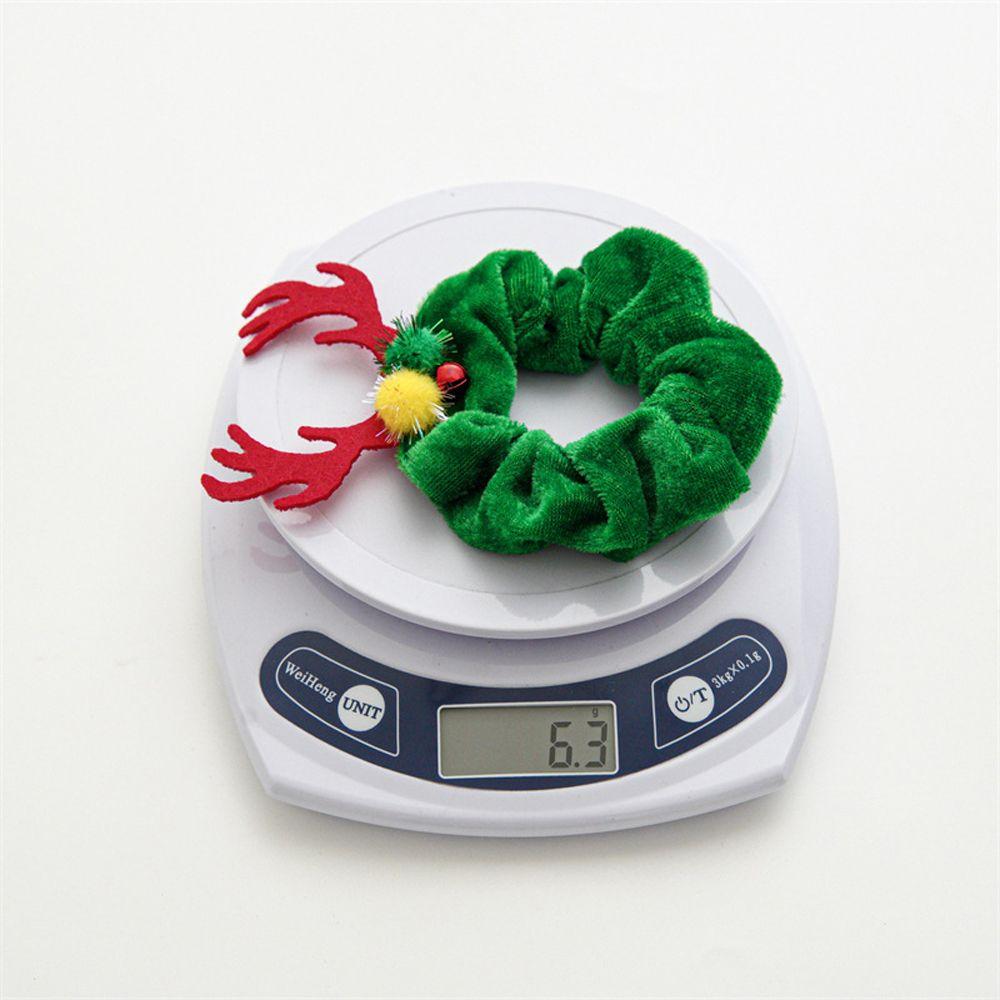 Female Hair Ties Antler Bat Christmas Halloween Spider Flannel Scrunchies Elastic Hair Bands Ponytail Holder Women Hair Rope