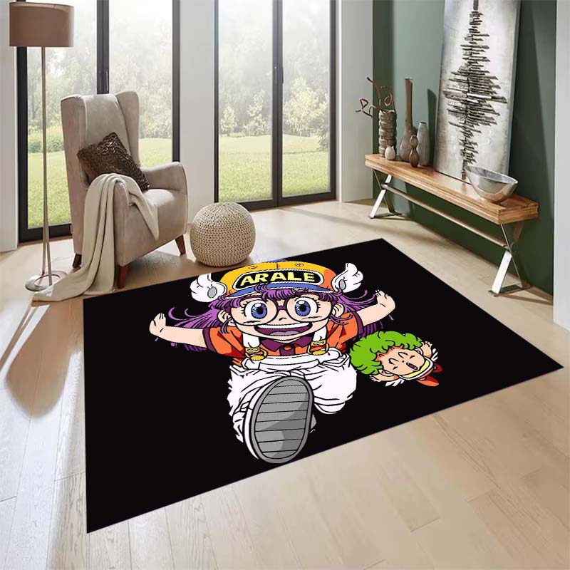 New Cartoon Dr S-Slump Arale Bathroom Rug, Soft Bedroom Floor, Home Laundry Room, Non-Slip Welcome MatCustomizable
