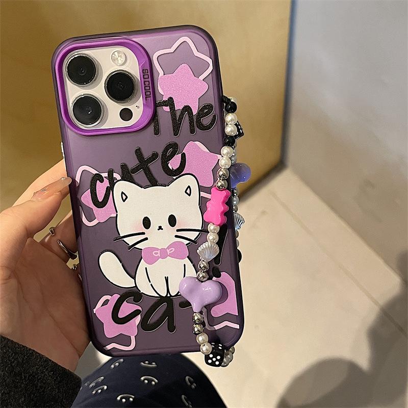 Чехол-браслет Zhitai 14 для iPhone 12/13 Pro Max, iPhone 16 Pro и XS — матовый лазерный дизайн